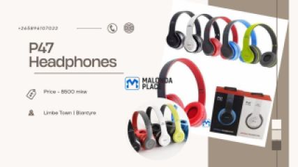 P47 Bluetooth Headphones for sale in Blantyre, Malawi