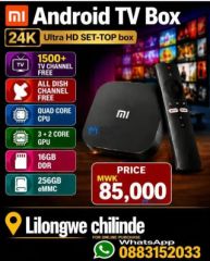 ADROID TV BOX 24K for sale in LILONGWE CHILINDE,KAWALE,AREA,23,22,24,36,17,21,, Lilongwe, Malawi