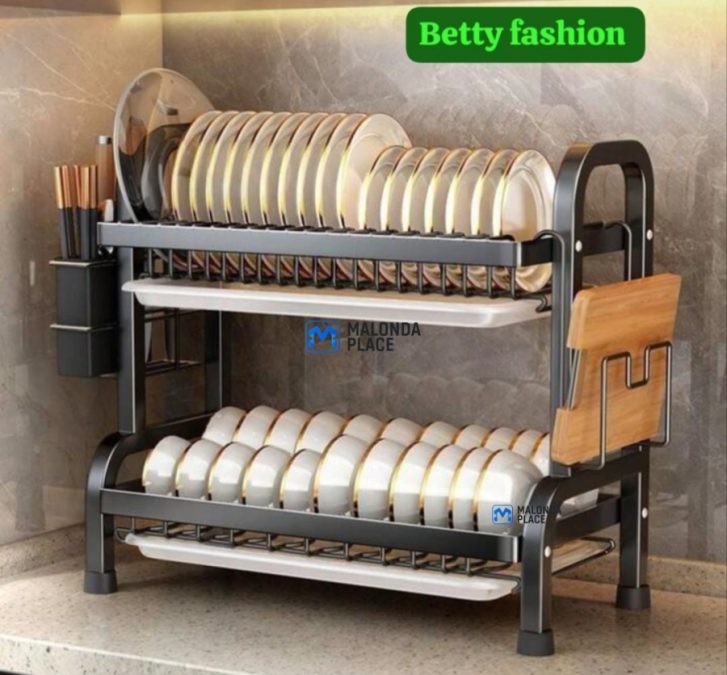 Multifunction kitchen sink drain rack