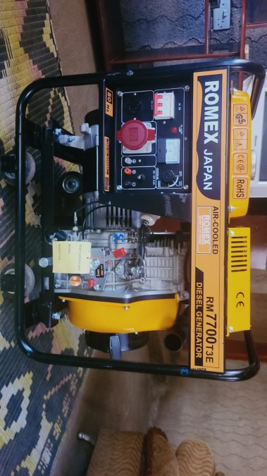 Romex Generator RM7700T3E Diesel Engine  3 Phase 6.5/7.0 KVA Going at MWK 5,700,000 Call or Text  +2