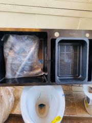 Modern kitchen sinks for sale in Lilongwe main market, Lilongwe, Malawi