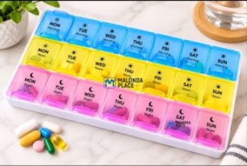 Pill Box Organiser, 7 Day 3 Times a Day, Tablet Organiser for sale in Mpemba, Blantyre, Malawi