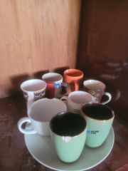 Mugs plates and saucers for sale