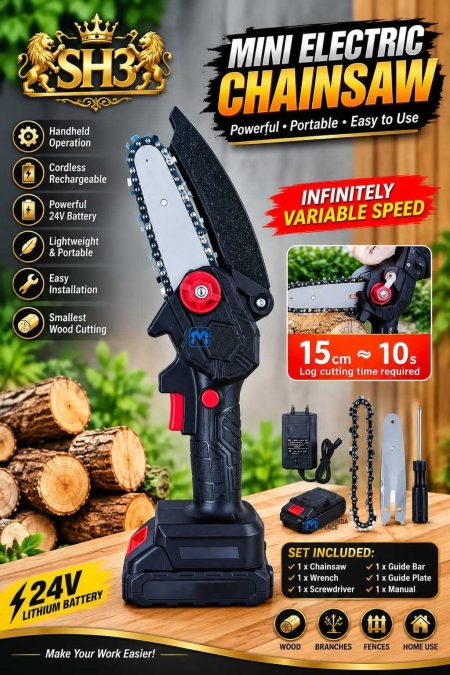 Portable min electric chainsaw