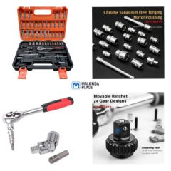 53pcs 1/4 Inch Drive Socket Ratchet Wrench Set for sale in Mpemba, Blantyre, Malawi