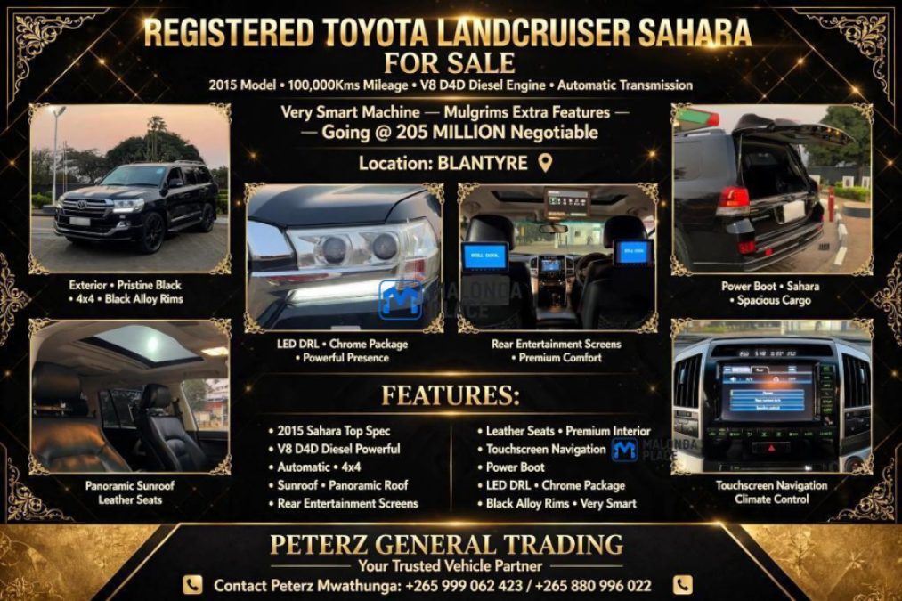REGISTER TOYOTA LAND CRUISER SAHARA