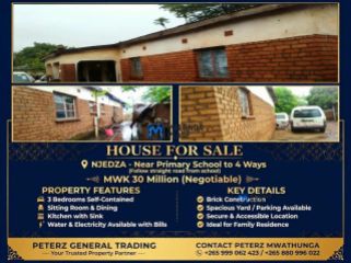 HOUSE FOR SALE IN MULANJE - Buy in Malawi