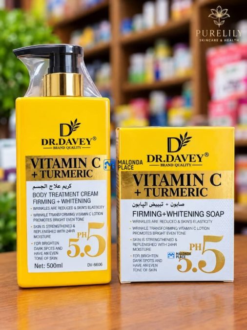 Dr Davey Vitamin C & Turmeric lotion and SOAP