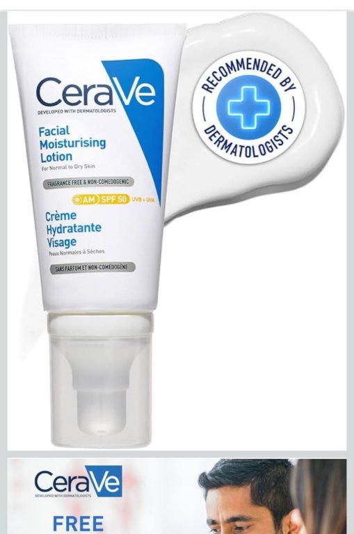 CeraVe facial moisturising lotion