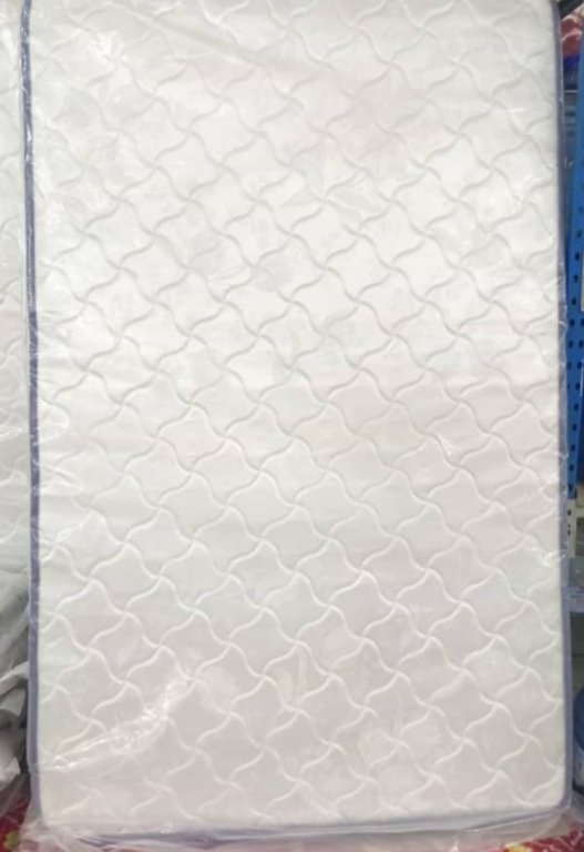 White 6 Inches Spring Mattress