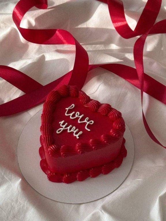 Heart Shaped Double layer Mini cake