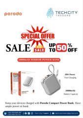 Porodo 20000mAh Mirror Power Bank for sale in Blantyre Market, Blantyre, Malawi