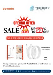 Porodo USB‑C to USB‑C for sale in Bla, Blantyre, Malawi