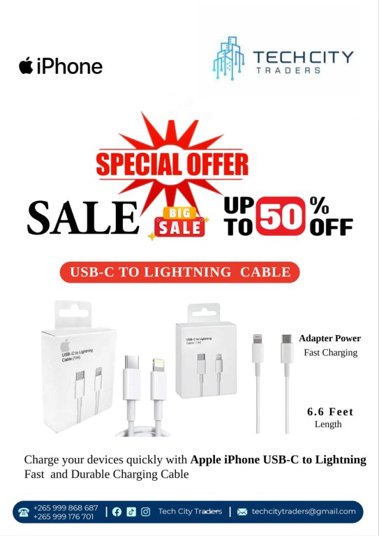 Apple iPhone USB-C to Lightning