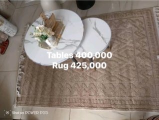 Tables 400,000 Rug 425,000