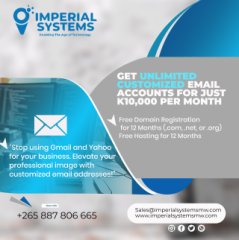 Unlimited Customised Email Service - Buy in Malawi