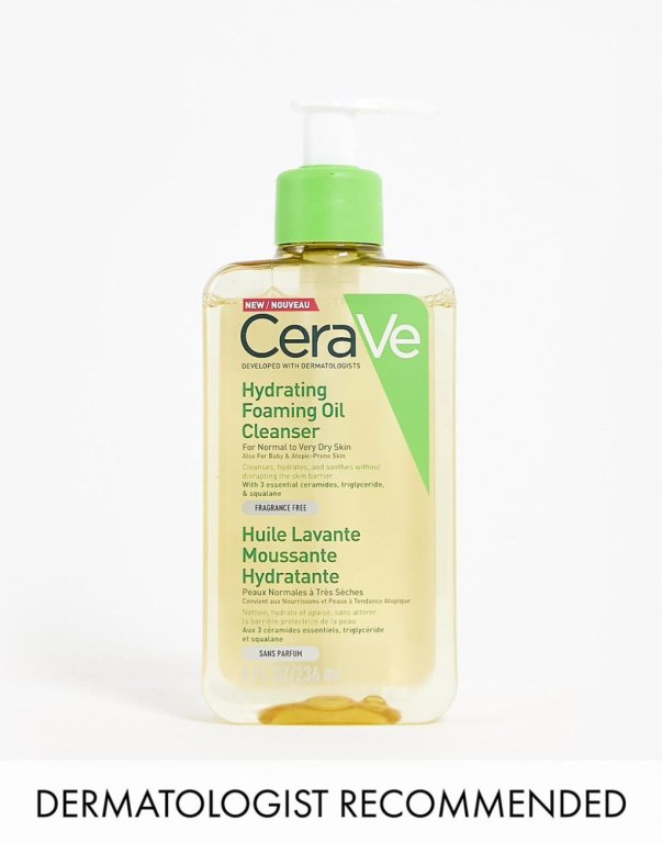CeraVe hydrating foaming oil cleanser