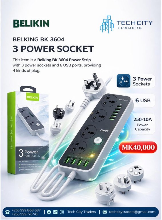 Belkin BK 3604 – 3 power sockets