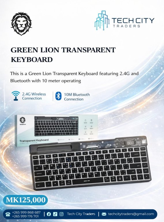 Green Lion Transparent Keyboard