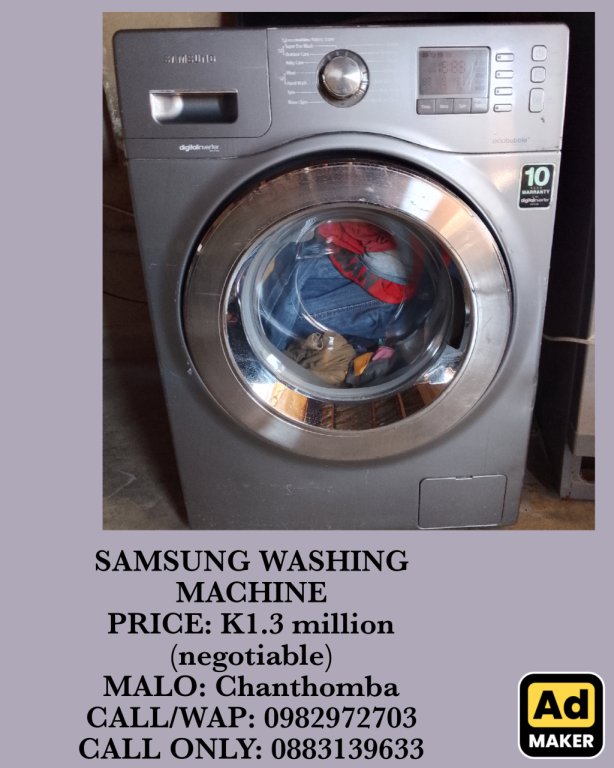 SAMSUNG WASHING MACHINE FOR SALE