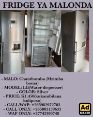 LG FRIDGE WITH WATER DISPENSER - Buy in Malawi