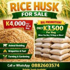 Rice Husks - Buy in Malawi
