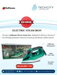 Electric Steam Iron for sale in Blantyre Market, Blantyre, Malawi