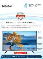 Golden Tech 43" HDR Smart TV