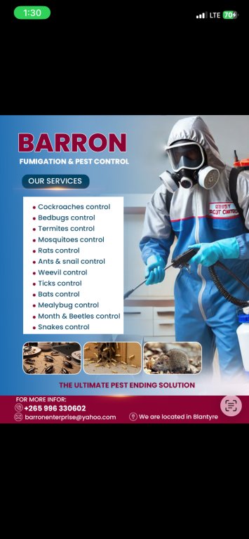 Barron fumigation and pest control