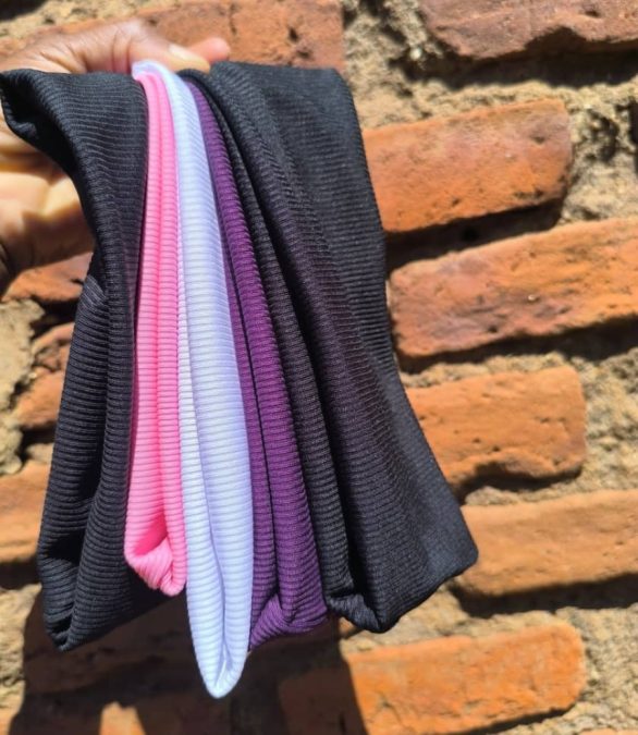 (2 black,1 pink)Ribbed headbands