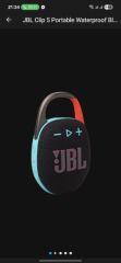 JBL Clip 5 Bluetooth speaker for sale in Area 49 guliver, Lilongwe, Malawi