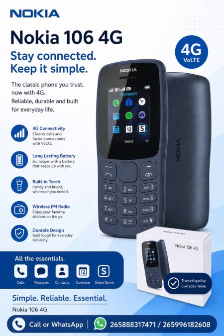 Nokia 106 4G Phones, Brand New