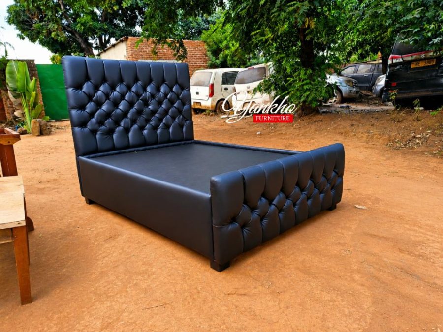 Upholstered double bed