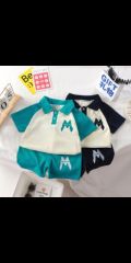 Kids suits (gofshirt+short), black and blue for 2-6years - Buy in Malawi