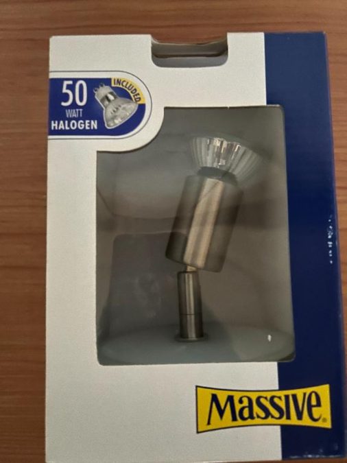 Adjustable Wall Light / Ceiling Downlight Spotlight – 50W Halogen Included