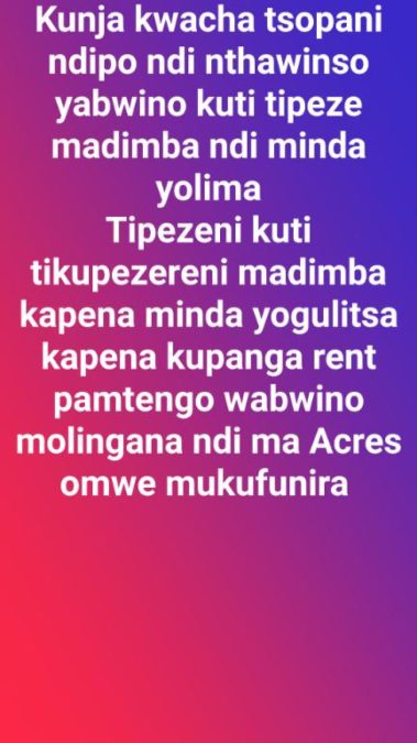 Dimba and Farm land