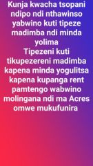 Dimba and Farm land - Buy in Malawi
