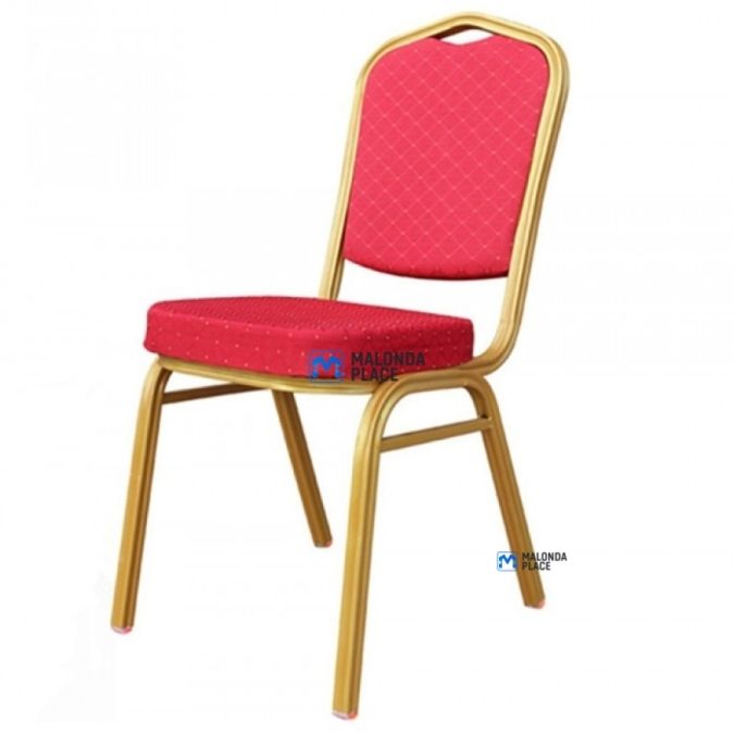 Banquet Chairs Red Velvet Finish