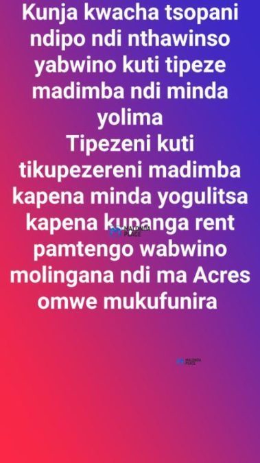Dimba and Farm land