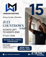 CURTAIN RODS AND INSTALLATION for sale in CHILOMONI MTHUKWA, Blantyre, Malawi