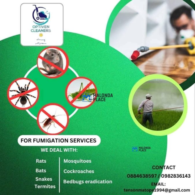 Cleaning services and fumigation services 💥