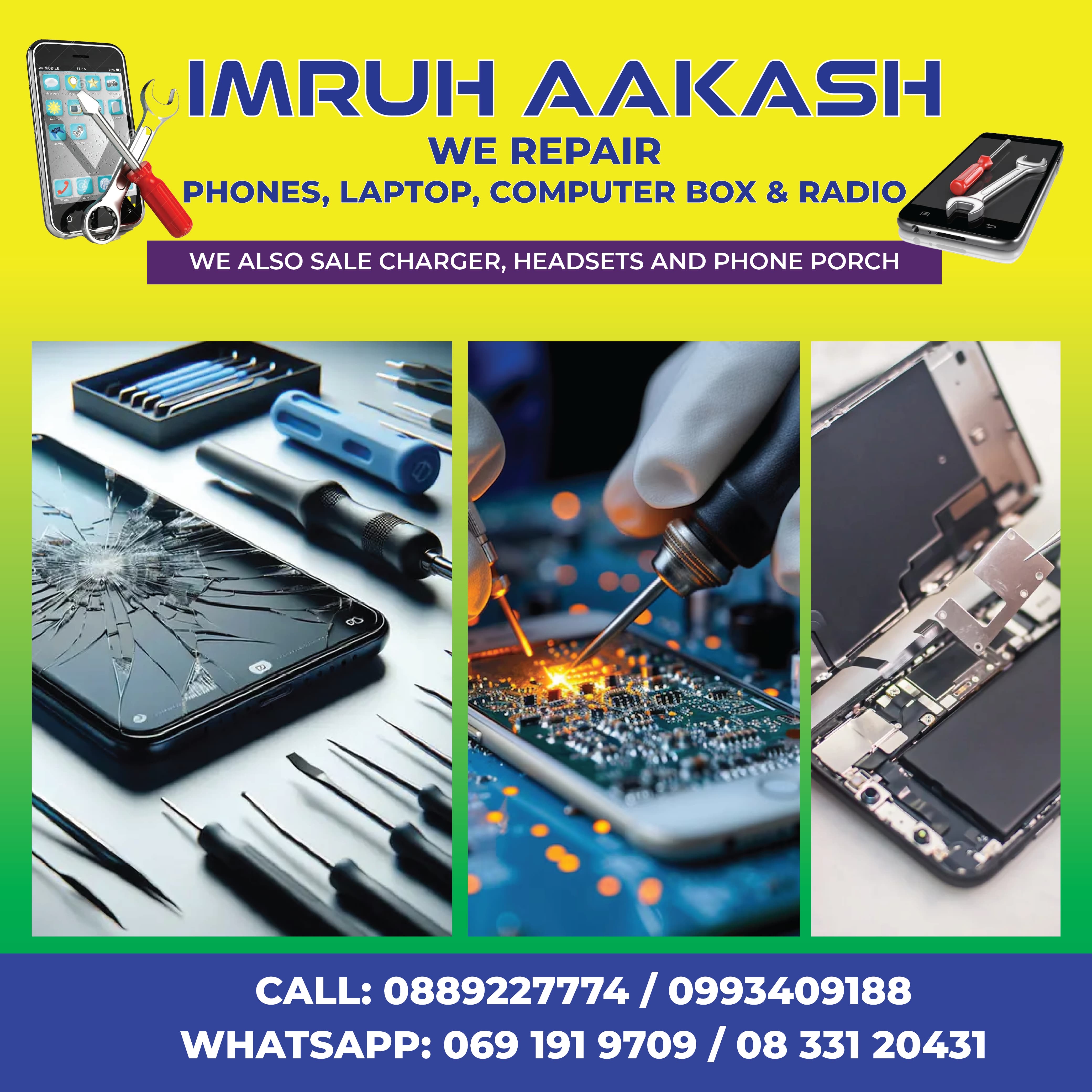 IMRUH AKAASH PHONES AND COMPUTER SHOP Logo